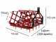 AgriEuro EPL46 heavy-duty reinforced fixed tooth harrow - portable / towed - 46 teeth, foldable - 225 cm