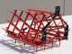 AgriEuro EPL46 heavy-duty reinforced fixed tooth harrow - portable / towed - 46 teeth, foldable - 225 cm