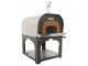 AgriEuro Premium Line Cibus Inox 1000 -  Outdoor Wood-fired Oven with 100 &Oslash; Chamber, 6 Pizzas