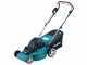 Makita DLM380PM2 Battery-powered Electric Lawn Mower  - 2 X 4Ah Batteries - 2 in 1 - 43 cm Cutting Width