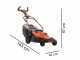 Black&amp;Decker BEMW481ES-QS Electric Lawn Mower - 42 cm Cutting Width, 1800W Power
