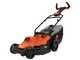 Black&amp;Decker BEMW471ES-QS Electric Lawn Mower - 38 cm Cutting Width, 1600W Power