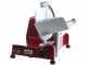 ALA 2000 Meat Slicer GP195R RED with 195 mm hardened blade - 140W electric motor