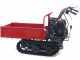 GeoTech Pro BMS155 LE - Tracked Self-propelled Wood Chipper on Power Barrow GeoPorter 330E - 4 Rollers - 15 HP Loncin Engine - Extendable Body