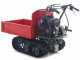 GeoTech Pro BMS155 LE - Tracked Self-propelled Wood Chipper on Power Barrow GeoPorter 330E - 4 Rollers - 15 HP Loncin Engine - Extendable Body