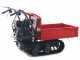 GeoTech Pro BMS155 LE - Tracked Self-propelled Wood Chipper on Power Barrow GeoPorter 330E - 4 Rollers - 15 HP Loncin Engine - Extendable Body