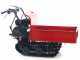 GeoTech Pro BMS155 LE - Tracked Self-propelled Wood Chipper on Power Barrow GeoPorter 330E - 4 Rollers - 15 HP Loncin Engine - Extendable Body