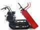 GeoTech Pro BMS155 LE - Tracked Self-propelled Wood Chipper on Power Barrow GeoPorter 330E - 4 Rollers - 15 HP Loncin Engine - Extendable Body