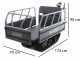 Blackstone TB 4500 E Electric Battery-Powered Tracked Barrow - Adjustable Barrow - LED Headlight