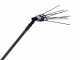 Sliding black pole for pneumatic tools - Fixed - in light aluminium, 200 cm