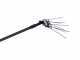 Sliding black pole for pneumatic tools - Fixed - in light aluminium, 200 cm