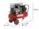 Geotech-Pro BACP50-8-2 - Belt-driven Electric Air Compressor - 2 Hp Motor - 50 L - 8 bar
