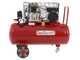 GeoTech Pro BACP100-8-2 - Belt-driven Electric Air Compressor - 2 Hp Motor - 100L - 8 bar