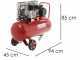 Geotech Pro BACP100-10-3 - Belt-driven Electric Air Compressor - 3 Hp Motor - 100 L - 10 bar