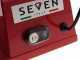 Seven Italy PS 220 PRO Red - Meat Slicer with 220 mm Blade - Sharpener Included - 160W