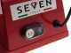 Seven Italy PS 220 PRO Red - Meat Slicer with 220 mm Blade - Sharpener Included - 160W