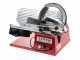 Seven Italy PS 220 PRO Red - Meat Slicer with 220 mm Blade - Sharpener Included - 160W