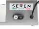 Seven Italy PS 250 PRO Silver - Meat Slicer with 250 mm Blade - Sharpener Included - 180W