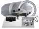Seven Italy PS 250 PRO Silver - Meat Slicer with 250 mm Blade - Sharpener Included - 180W