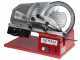 Seven Italy PS 250 PRO Red - Meat Slicer with 250 mm Blade - Sharpener Included - 180W