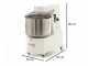 Seven Italy GHR 50 - Spiral mixer - 230V - With wheels and timer