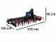 GeoTech Pro ER 170 Power Harrow - 170 cm working width - 16 blades - light size