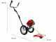 GeoTech WBC-P 540 - Fuel mix wheeled push brush cutter