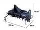 Blackstone BHTL-150 - Medium-Heavy Series Tractor Rotary Tiller - Hydraulic Displacement