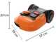 Worx Landroid WR141E Robot Lawn Mower with Perimeter Wire - Lithium-ion battery - M500