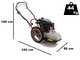 Blue Bird FLO Pro Speed 6HO - Petrol Rough Cut Mower - Blade and Line - Honda GCV200