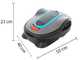 Gardena SILENO life 750 Robot Lawn Mower - With Perimeter Wire and Lithium-ion Battery