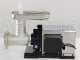Reber 9504N INOX Meat Mincer - N.32 - 1200W Professional Induction Electric Motor - Gear Motor with Steel Gears