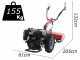 Ginko R710 EKO - Diesel Two-wheel Tractor - Loncin D404F - Electric Start