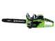 Greenworks GD40CS18 - 40V Electric Chainsaw - WITHOUT BATTERY AND CHARGER