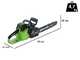 Greenworks GD40CS18 - 40V Battery-powered Electric Chainsaw - 40 cm Blade