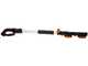 Worx WG252E battery-powered electric hedge trimmer with telescopic extension pole - 20V battery - 45 cm steel blade