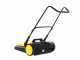 K&auml;rcher S 6 Manual Hand-push Power Sweeper with collection basket - Height Adjusting Knob - 38 L Collector