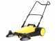 K&auml;rcher S 6 Twin Manual Hand-push Power Sweeper with collection basket - Height Adjusting Knob - 38 L Collector