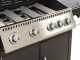 Royal Food GB 2680-B4+1 Gas Grill with Stainless Steel Grid - 67x40 Cooking Surface