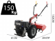 Ginko R710 EKO - Diesel Two-wheel Tractor - Kohler KD15-440 - 11HP