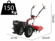 Ginko R710 EKO - Diesel Two-wheel Tractor - Kohler KD15-440 - Electric Start