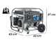 BlackStone BG 6050 - 4.3 kW Wheeled Petrol Power Generator with AVR - DC 4 kW Single-phase