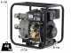 BlackStone BD-T 8000 Diesel Water Pump for Dirty Waters, 80 mm Fittings - Euro 5
