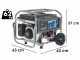 BlackStone BG 6050 - 4.3 kW Wheeled Petrol Power Generator with AVR and Electric Start - DC 4 kW Single-phase