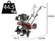 Blue Bird MZ 32640 - 5.5 HP Petrrol Garden Tiller - Loncin 159 cc Engine