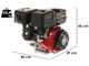 GeoTech-Pro 420 cc Single-cylinder 4-stroke Horizontal Shaft Petrol Engine - Electric Start
