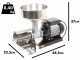Reber 9008N - N.3 Tomato Press - 450 W Induction Motor