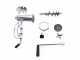 Hand crank manual meat grinder n&deg; 10 - food-safe aluminium tabletop mincer - Palumbo-Pavi