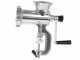 Hand crank manual meat grinder n&deg; 10 - food-safe aluminium tabletop mincer - Palumbo-Pavi