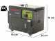 Pramac PMD5050s - 3.6 kW Wheeled Silenced Diesel Power Generator with AVR - DC 3.6 kW Three-phase